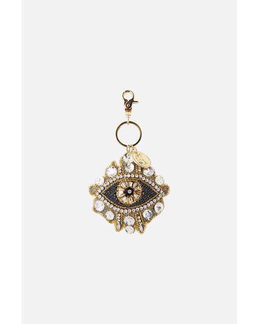 Camilla Metallic Crystal Eye Keyring Amulets And Alchemy