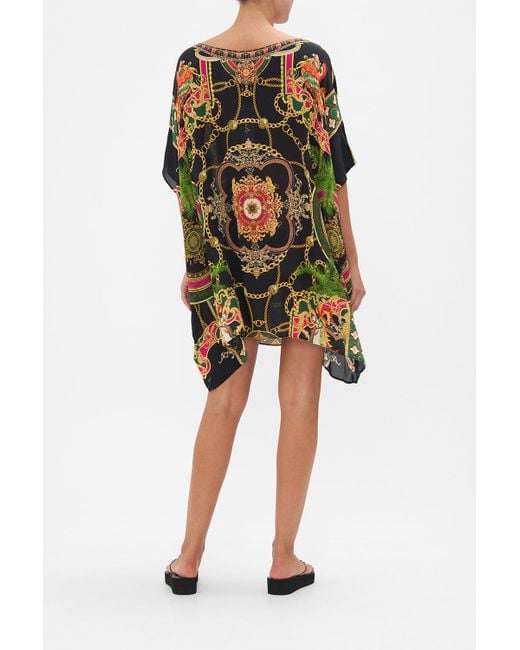 Camilla Short Round Neck Kaftan Jealousy And Jewels in Black Lyst