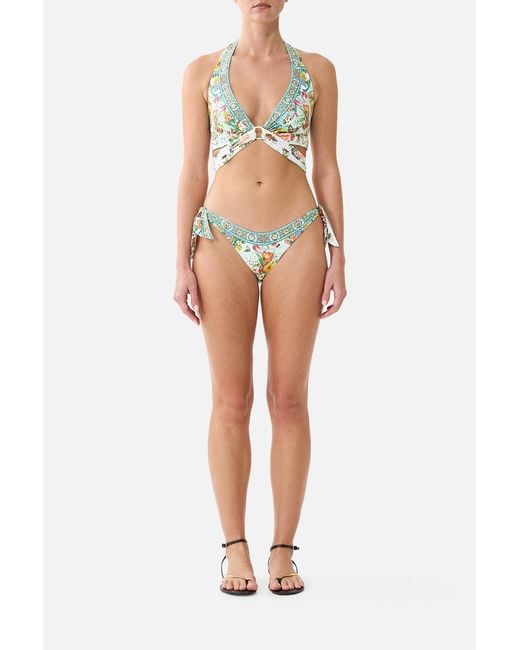 Camilla Multicolor Reversible Multi Wear Tie Halter Bikini Set Magic Of The Mercado