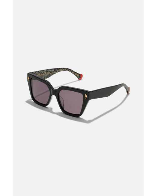 Camilla eBoutique Multicolor Bottomless Brunch Sunglasses / Glitter Leopard