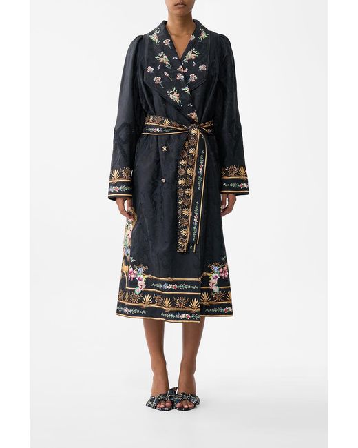 Camilla Black Coat With Vest Detail Noble Endeavours