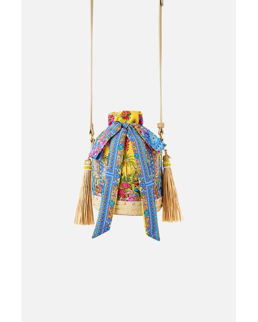 Camilla White Tie Top Bucket Bag With Tassels Sultanahmet Summer