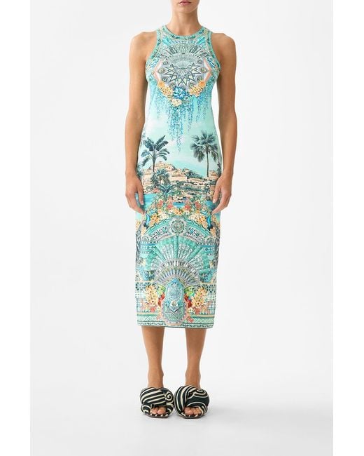 Camilla Blue Jersey Tank Dress Balearic Bebé