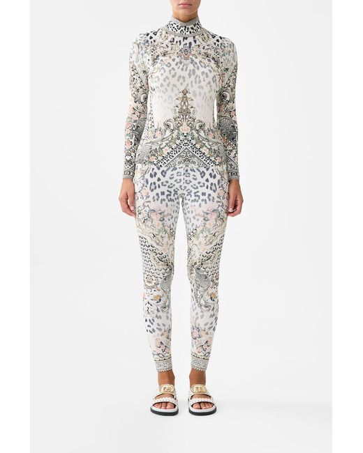 Camilla Gray Jersey Turtleneck Marble Heaven