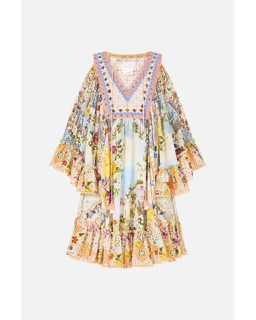 Camilla White Drop Shoulder Ruffle Dress The Architects Of Alcázar