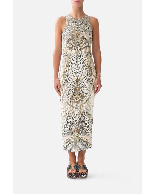Camilla White Jersey Tank Dress Lady Lionheart
