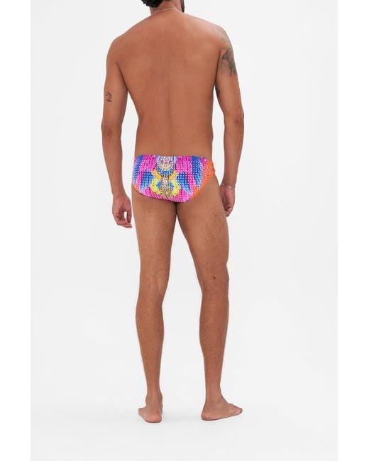 Camilla Athletic Swim Brief - Fully Crystalled Dancing With Destiny in Pink  for Men | Lyst UK