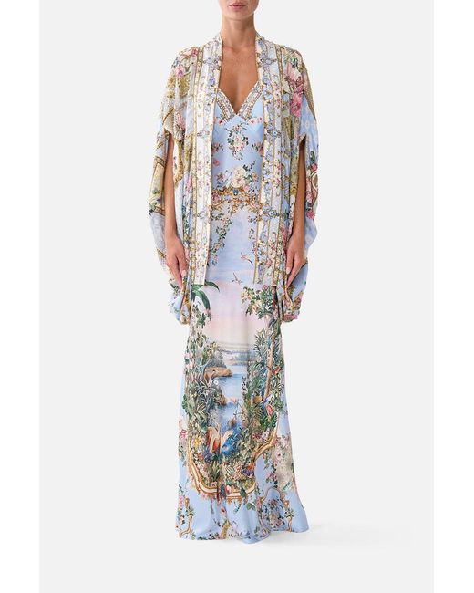 Camilla White Open Front Cardi Cape Sisi Society