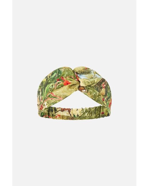 Camilla Green Woven Twist Headband Wanderlust Empire