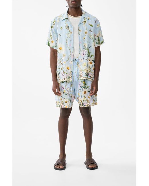 Camilla Blue Long Walk Short With Elastic Back Floral Freefall for men