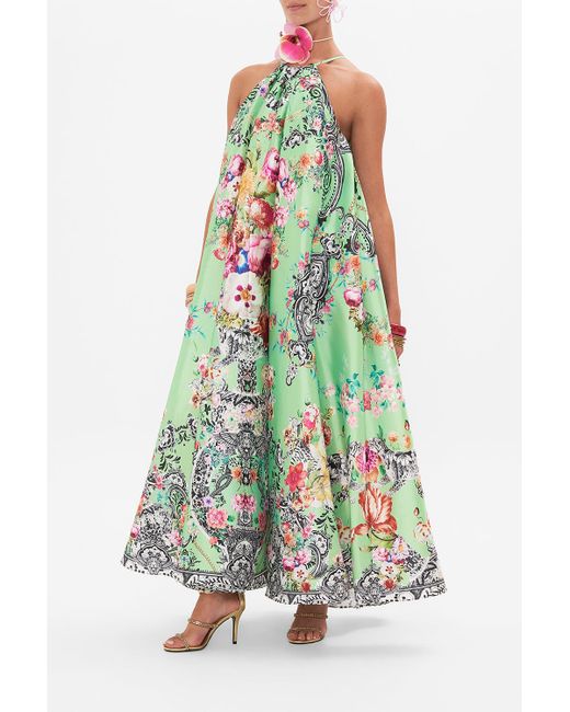 Camilla Trapeze Maxi Dress Porcelain Dream in Green Lyst