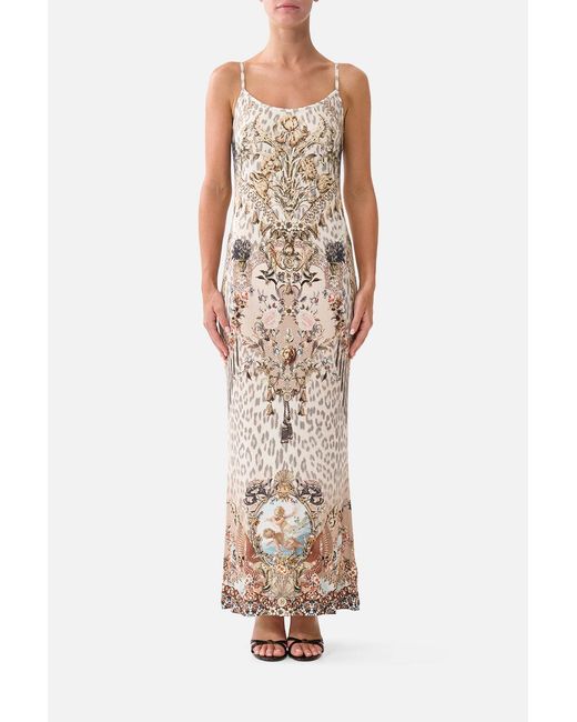 Camilla White Jersey Strappy Dress Aranjuez Animalia