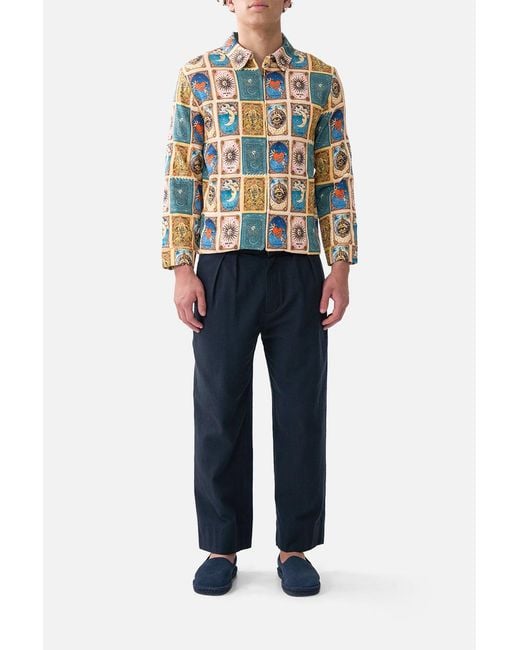 Camilla Multicolor Patchwork Crop Zip Through Jacket House Of Horoscopes for men