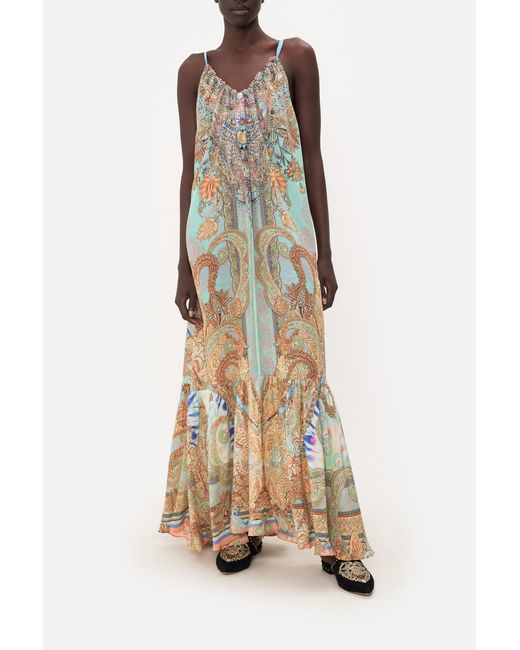 Camilla Silk Drawstring Halter Dress Make Love Not War Lyst UK