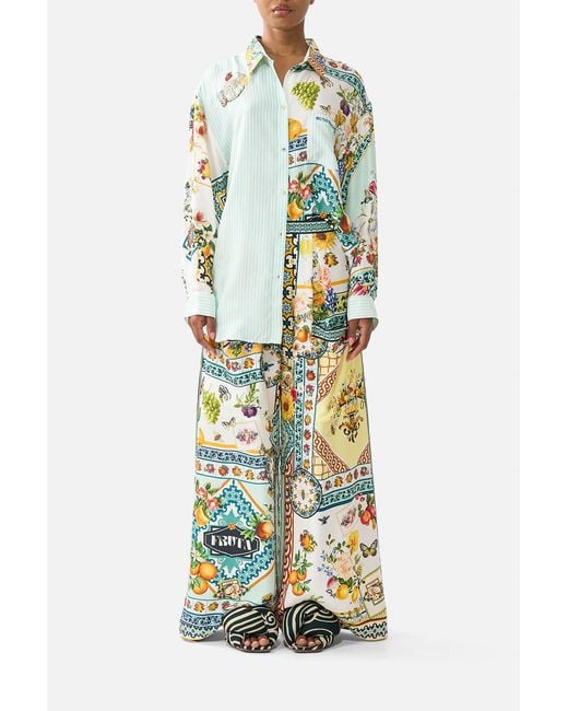 Camilla White Wide Leg Trouser With Front Pockets Magic Of The Mercado