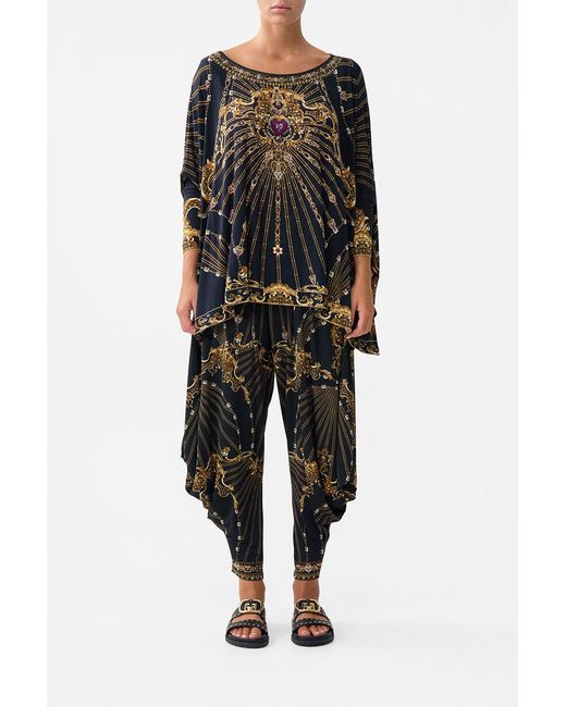 Camilla Black Jersey Drape Pant With Pocket Baroque Around The Clock