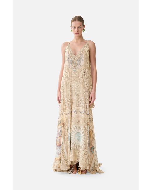 Camilla Natural Gown With Draped Open Back A Beloved Boudoir