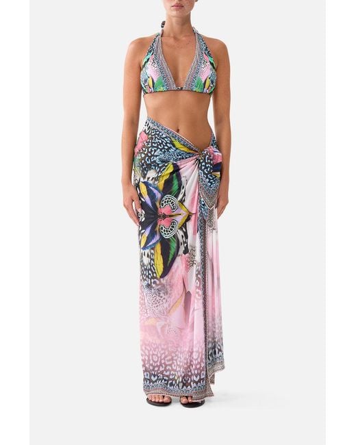 Camilla Pink Multi Wear Long Sarong Millamorphosis