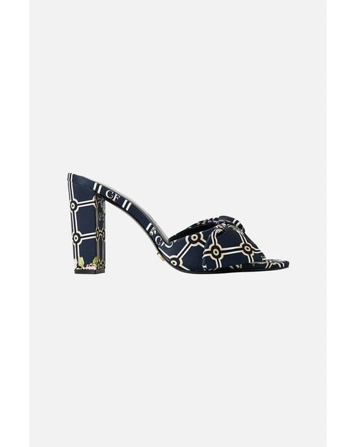Camilla Blue Madeleine Bow Mule Palacio Poetry