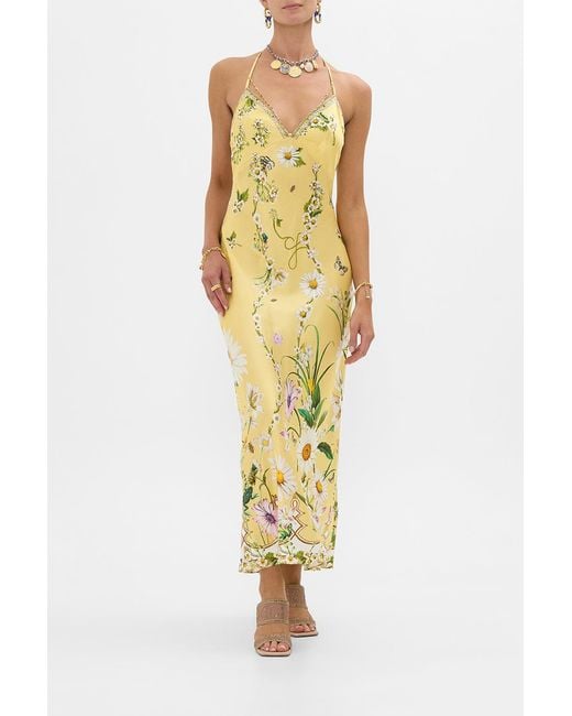 Camilla Metallic Chain Detail Slip Dress Daisy Chains
