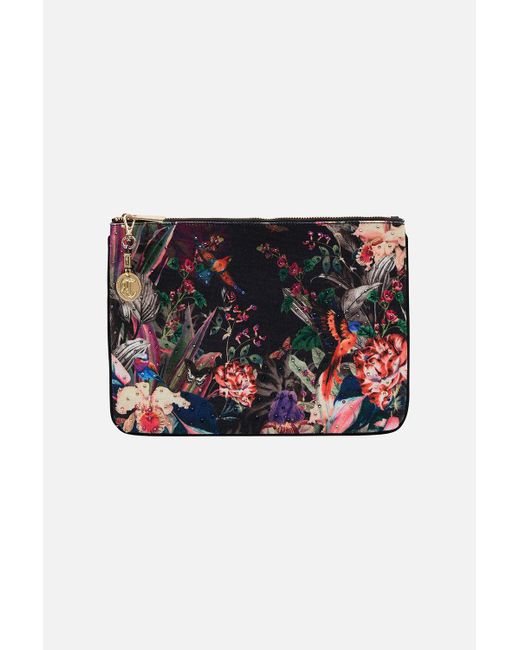Camilla Small Canvas Clutch Paradiso Place | Lyst