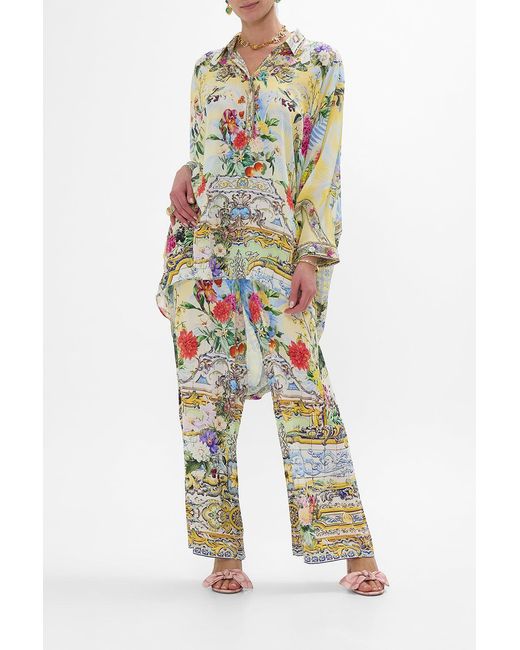 Camilla Yellow Straight Leg Pant Flor Fantástica