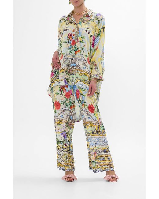 Camilla Yellow Straight Leg Pant Flor Fantástica