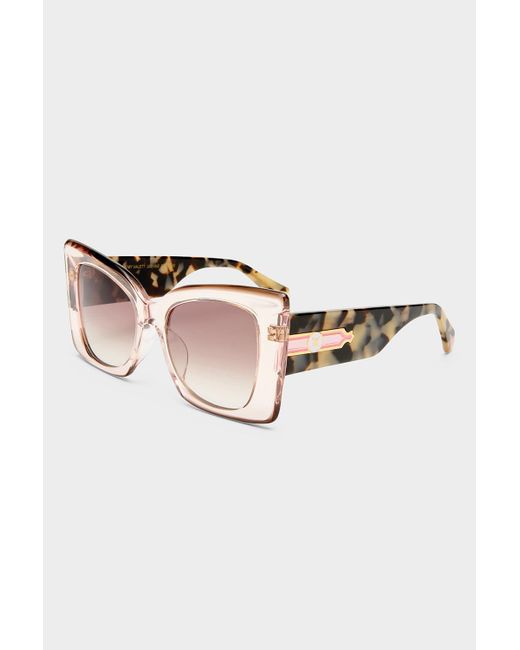 Camilla Pink Where's My Valet Sunglasses Crystal Rose Crystal Chocolate