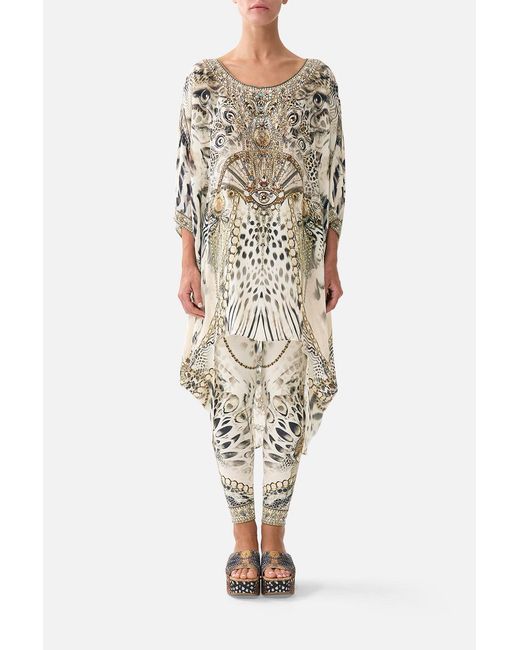 Camilla Natural Scoop Back Hem Dress Lady Lionheart