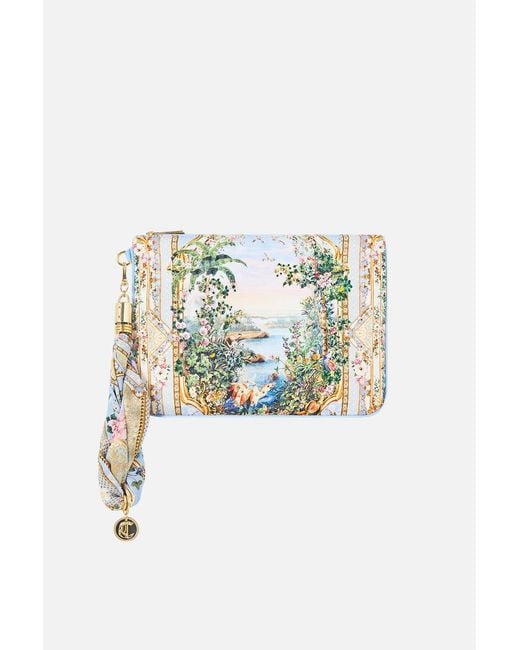 Camilla Blue Scarf Clutch Sisi Society