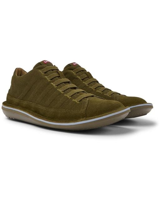 Camper Green Nubuck Sneakers for men