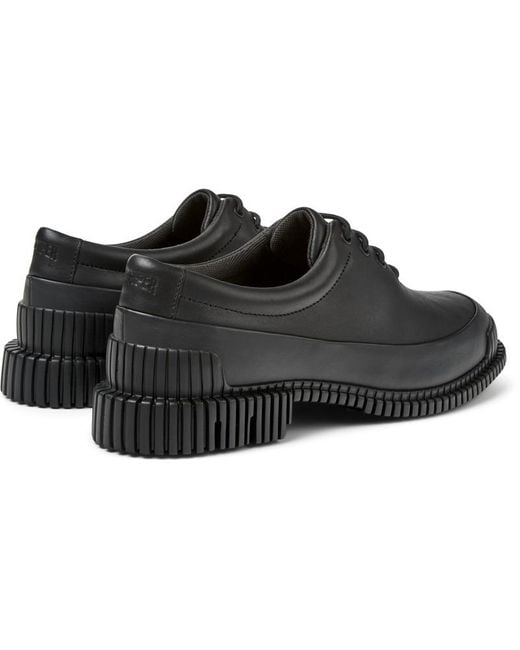 Camper Black Leather Lace-up Shoes