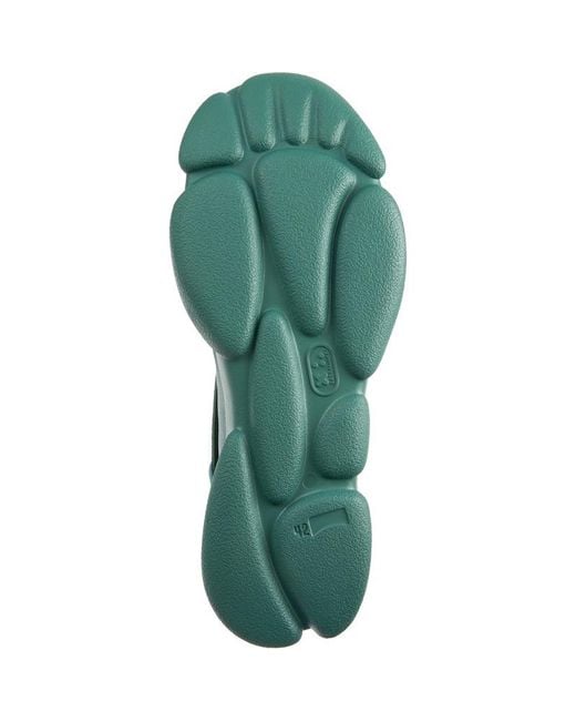 Camper Green Leather And Textile Sneakers for men