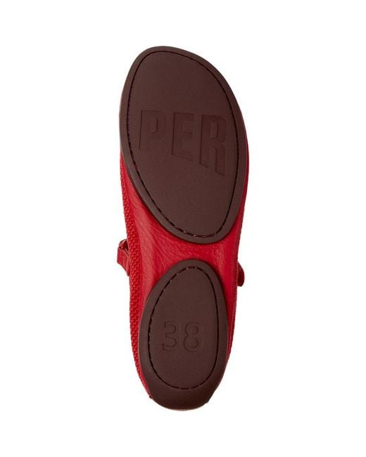 Camper Red Ballerinas