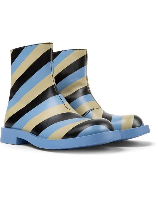 Camper Blue Ankle Boots