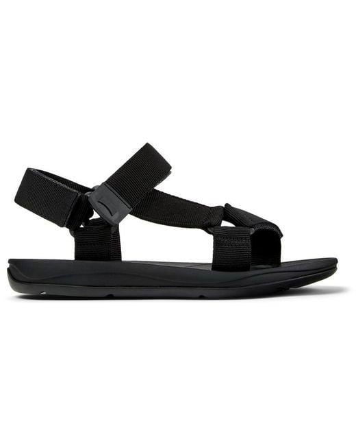Camper Black Match Strap Sandals for men