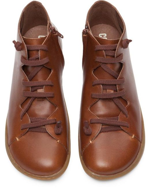 Camper Brown Ankle Boots