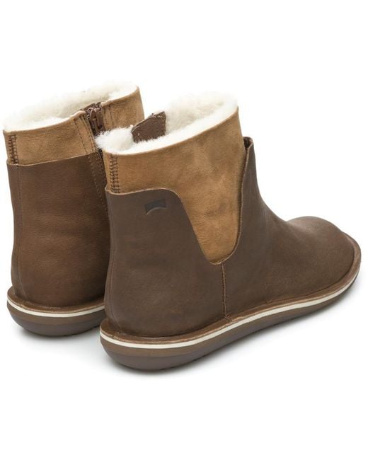 Camper Brown Ankle Boots