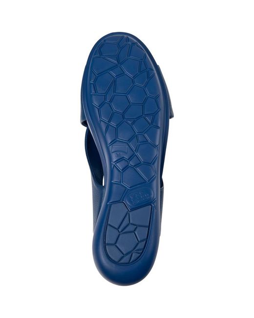 Camper Light Blue Leather Sandals
