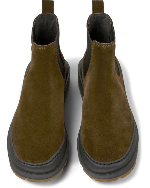 Camper Green Ankle Boots