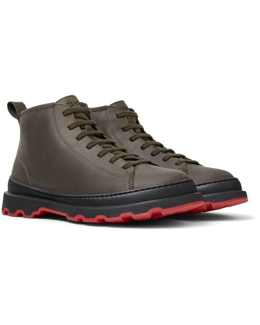Camper Gray Ankle Boots for men