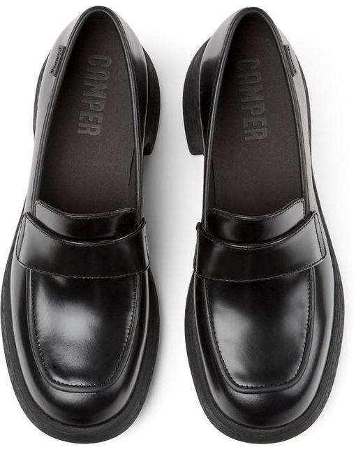 Camper Black Leather Shoes
