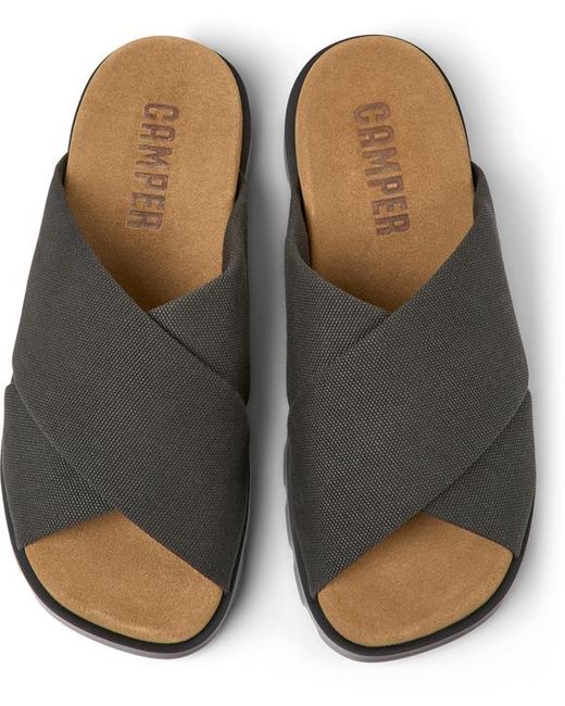Camper Black Brutus Sandal for men