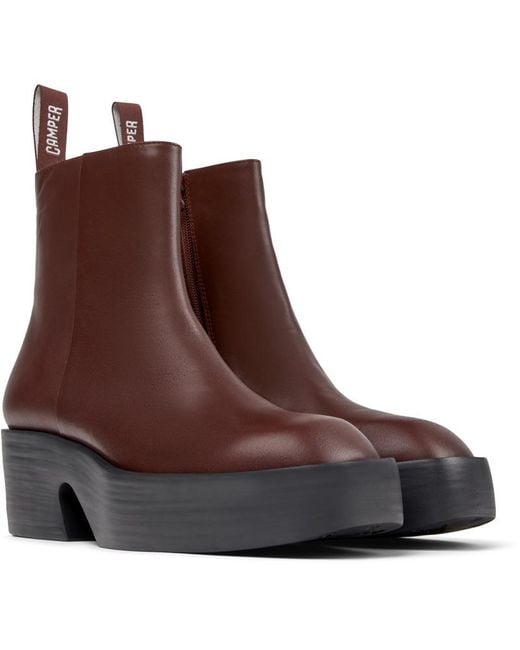Camper Brown Ankle Boots