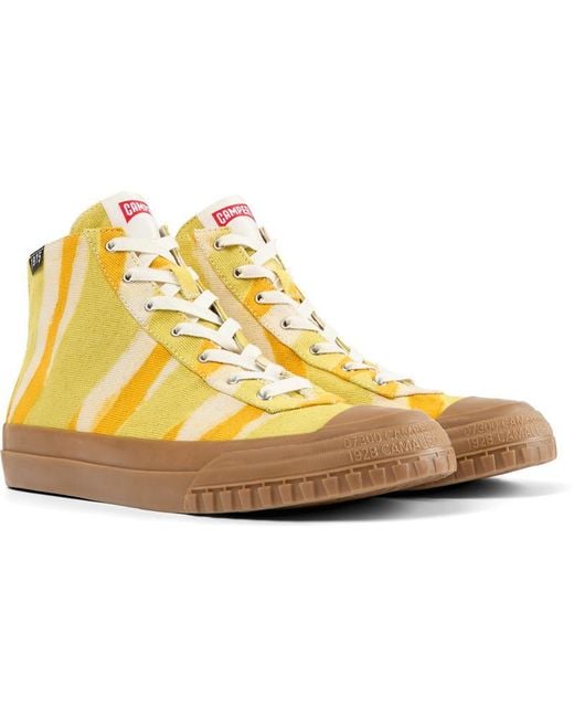 Camper Yellow Ankle Boots