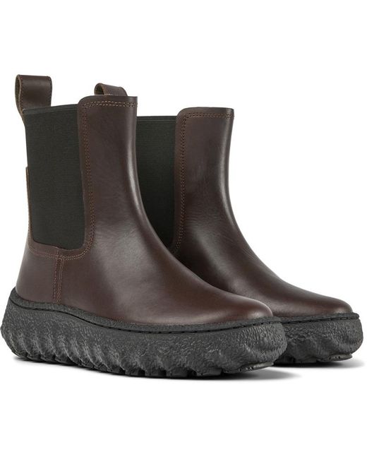 Camper Brown Ground Booties