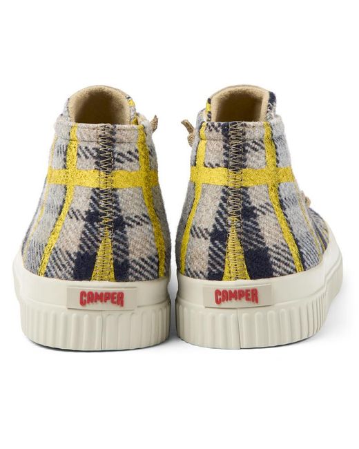Camper Gray Ankle Boots