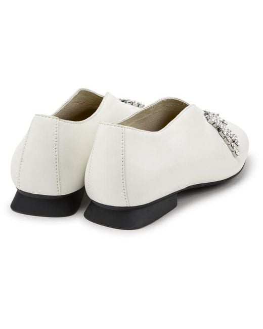 Camper White Ballerinas