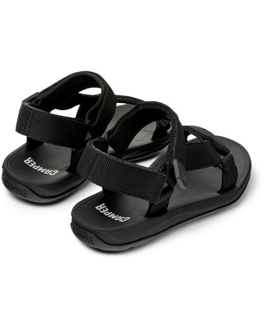 Camper Black Match Strap Sandals for men