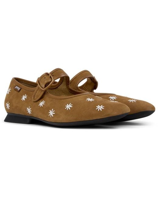 Camper Brown Ballerinas